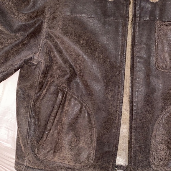 VINTAGE GENUINE LEATHER coat - Picture 4 of 9